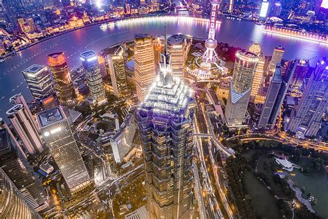 上海陆家嘴夜景高清图片下载-正版图片500759536-摄图网