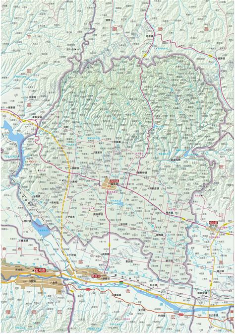 宝鸡市眉县地图 - 中国地图全图 - 地理教师网