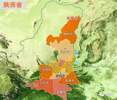最新版陕西省行政区划图，陕西县级市仅6个，延安榆林面积广大_平台