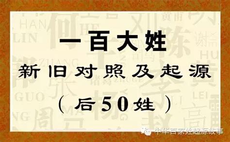 中国最新50大姓氏排名_新浪图片