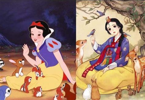 当迪士尼公主们变成韩国人，艾莎和白雪公主更美了！|韩国|韩国人|迪士尼公主_新浪新闻