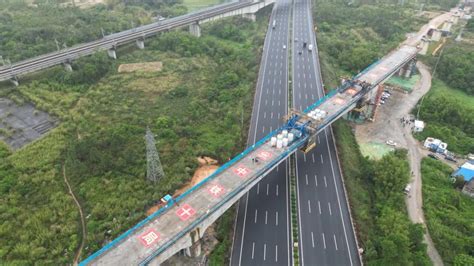 最新进展！广湛高铁全线首座跨高速连续梁在阳西合龙_手机新浪网