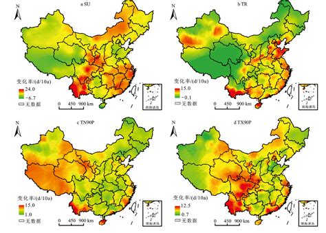 中国极端通用热气候指数的时空变化
