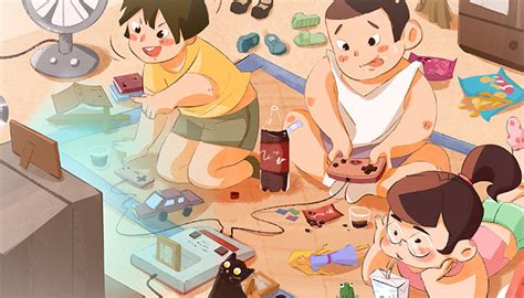 童年回忆2018|Illustration|kids illustration|粟西米设计工作室_Original作品-站酷ZCOOL