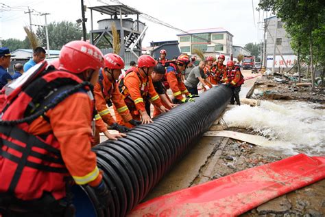 卫星显示河北涿州灾情，河流流量大，分洪区、滞洪区相继启动_凤凰网