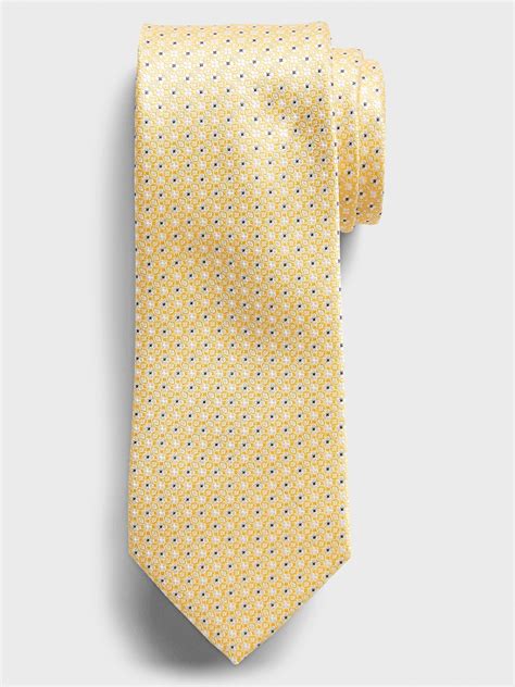 Dotted Yellow Tie | Banana Republic Factory