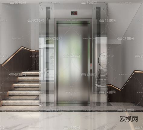 现代电梯厅电梯门su模型下载_ID11952924_sketchup模型下载-欧模网