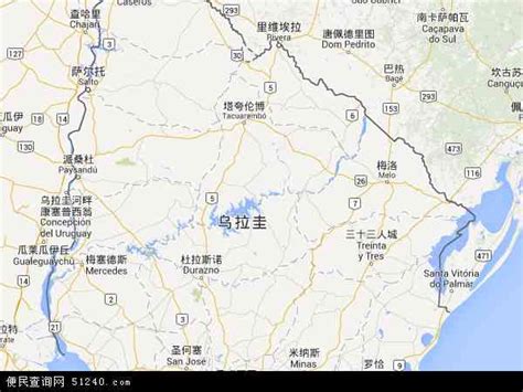 乌拉圭地图图片