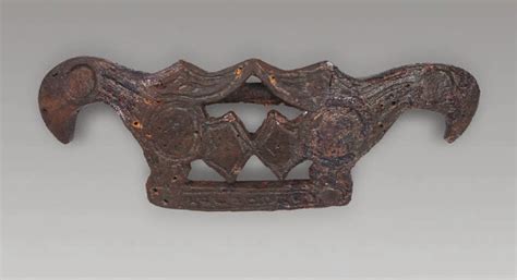 双鸟木雕神器(河姆渡文化)-宁波地域考古成果图集-图片