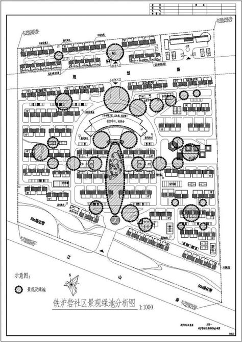 江西赣州市某拆迁安置小区平面规划设计CAD图纸（占地7万平米）_住宅小区_土木在线