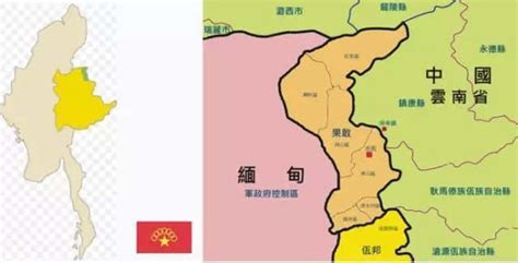 缅甸佤邦地图图片