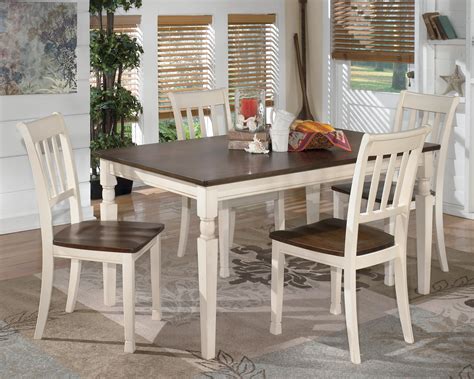 Coaster Modern Dining 102310 White Dining Table with Chrome Metal Base ...