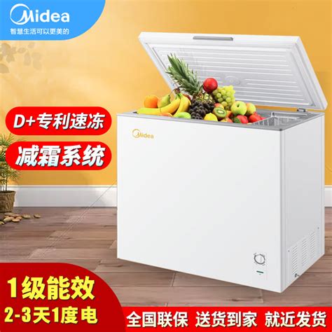 美的冰柜家用小型冷柜冰箱冷冻冷藏迷你大容量速冻囤货单双温商用-淘宝网