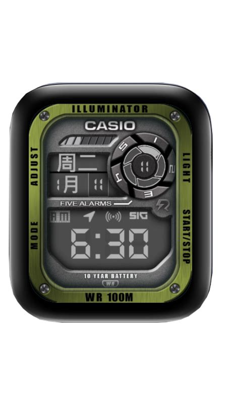 卡西欧手表小表盘功能,卡西欧手表表盘解说图,卡西欧手表表盘能图_大山谷图库