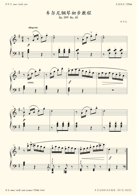 《车尔尼599 NO.30,钢琴谱》车尔尼|弹琴吧|钢琴谱|吉他谱|钢琴曲|乐谱|五线谱|高清免费下载|蛐蛐钢琴网