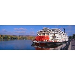American Queen Paddlewheel Ship On Mississippi River Wisconsin Poster ...