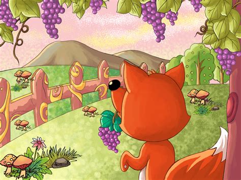 狐狸和葡萄插画图片下载-正版图片400267981-摄图网