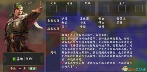 《三国志14》姜维特点分析 人物背景介绍_九游手机游戏