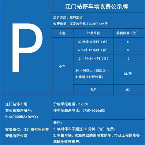 江门站社会停车场1月25日起正式收费 临停不超过30分钟免费