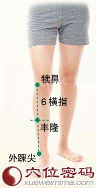 丰隆穴位图图片