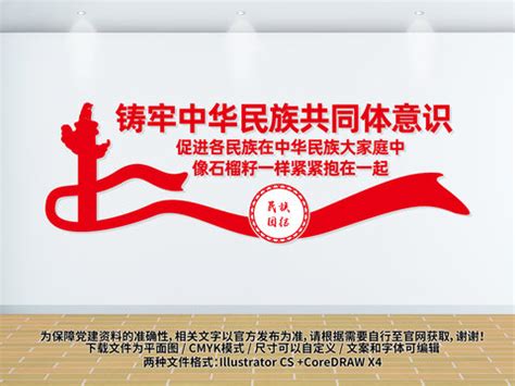 铸牢中华民族共同体意识文化墙,党建展板,宣传展板模板,设计模板,汇图网www.huitu.com