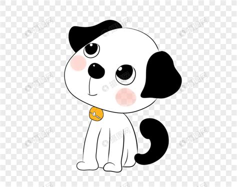 狗狗黑白图片
