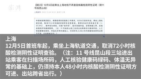 上海调整来沪人员管控措施--劳动报