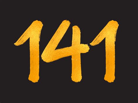 141 Number logo vector illustration, 141 Years Anniversary Celebration ...