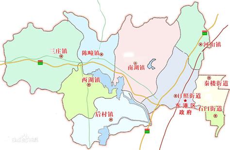 日照行政区划图图片