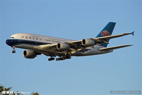 A380客机摄影图__交通工具_现代科技_摄影图库_昵图网nipic.com