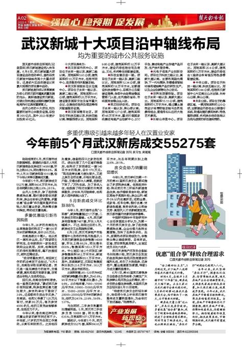 武汉新城十大项目沿中轴线布局 楚天都市报数字报