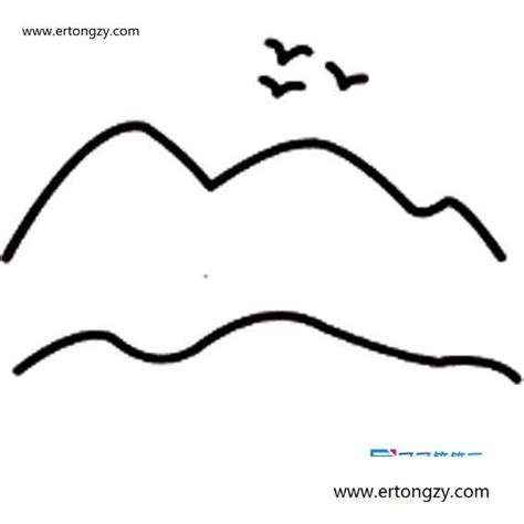 怎么画一个大山,一座山,怎么用铅笔画大山_大山谷图库
