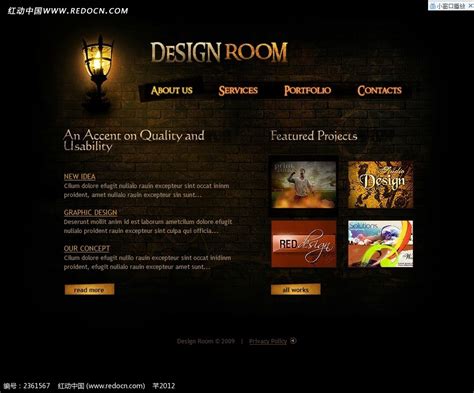 英文版网页设计设计图__英文模板_ web界面设计_设计图库_昵图网nipic.com