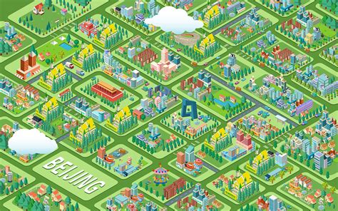 简洁城市地图|平面|图案|森屿輿微 - 原创作品 - 站酷 (ZCOOL)