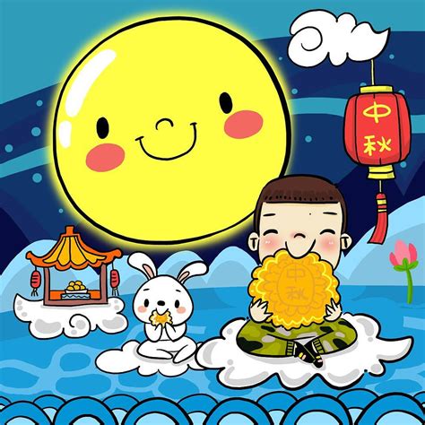 2016中秋节快乐！|动漫|单幅漫画|丁阳 - 原创作品 - 站酷 (ZCOOL)