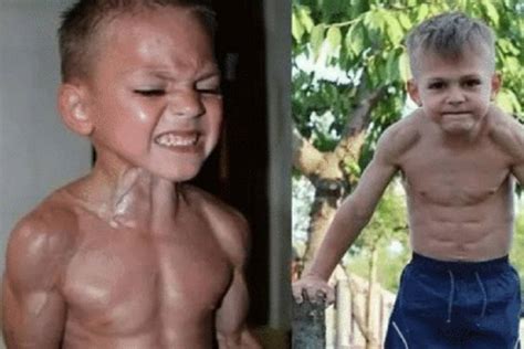 世界上最壮硕的男孩，3岁开始健身号称“小巨石强森”，现状如何_国家体操队_锻炼_时候