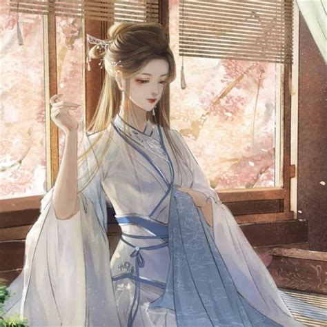 古风动漫女生头像中年人