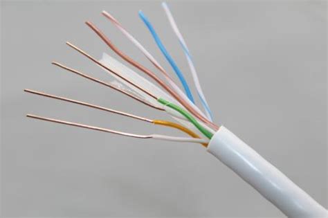 8芯超五类网线4x2x0.5纯无氧铜 UTP非屏蔽双绞线连接监控网络线-阿里巴巴