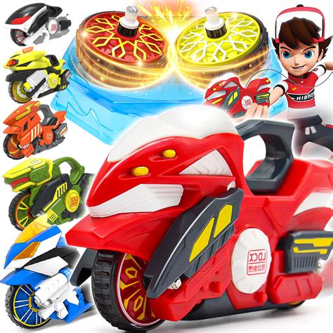 正版灵动创想魔幻陀螺5代6摩托车机甲发光旋风轮儿童男孩玩具战车-淘宝网