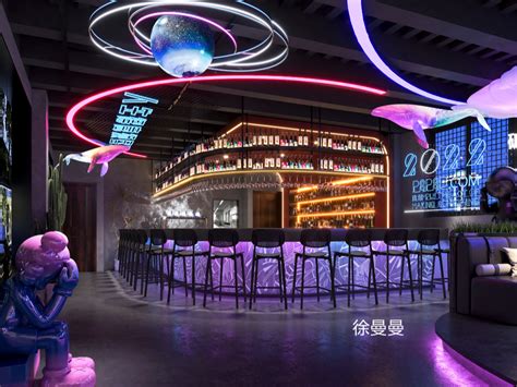 酒吧设计，超带感的太空主题酒吧，夜店新地标！_XU徐曼曼-站酷ZCOOL