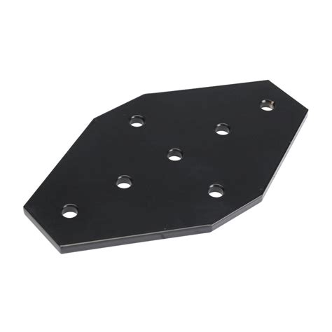 FATH Cross Flat Plate: black, for T-slotted rail (PN# 166317 ...
