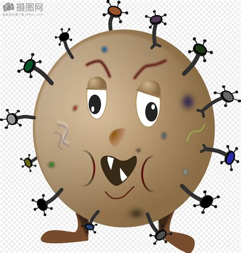 卡通化的病毒细菌图片素材_免费下载_svg图片格式_高清图片400003866_摄图网