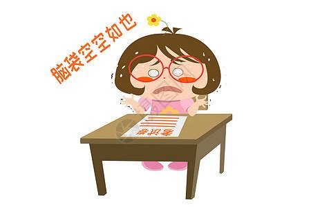 考试100分女孩图片_卡通手绘_编号12809715_红动中国