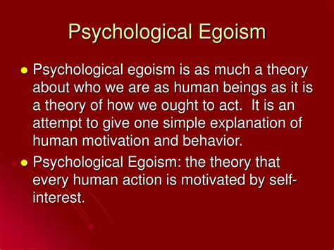 PPT - Egoism PowerPoint Presentation, free download - ID:4549608