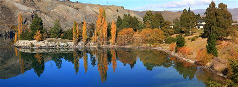 新西兰 纽西兰 Dunstan湖反射高清图片下载-正版图片321122290-摄图网