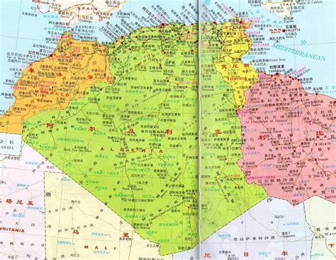 阿尔及利亚政区图 - 阿尔及利亚地图 - 地理教师网
