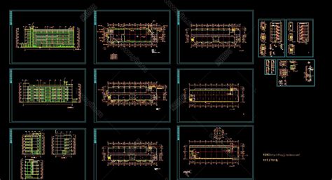 上海汽车科技厂房cad施工图，CAD建筑图纸免费下载 - 易图网