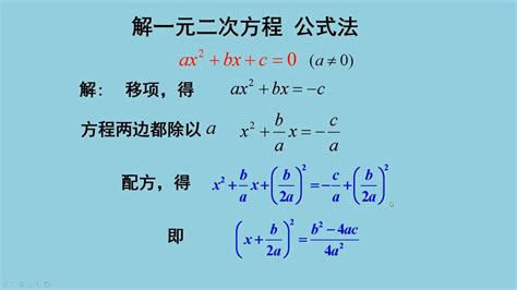 一元二次方程的解法-公式法【初中数学核心知识点】