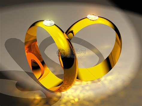 两个金环金属珠宝反射黄色戒指金子宏观宝藏高清图片下载-正版图片321628243-摄图网