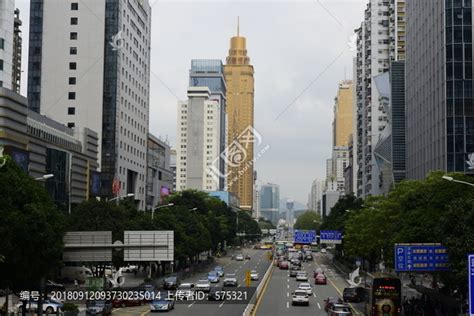 深圳夜景街景,深圳夜景,街景夜晚_大山谷图库